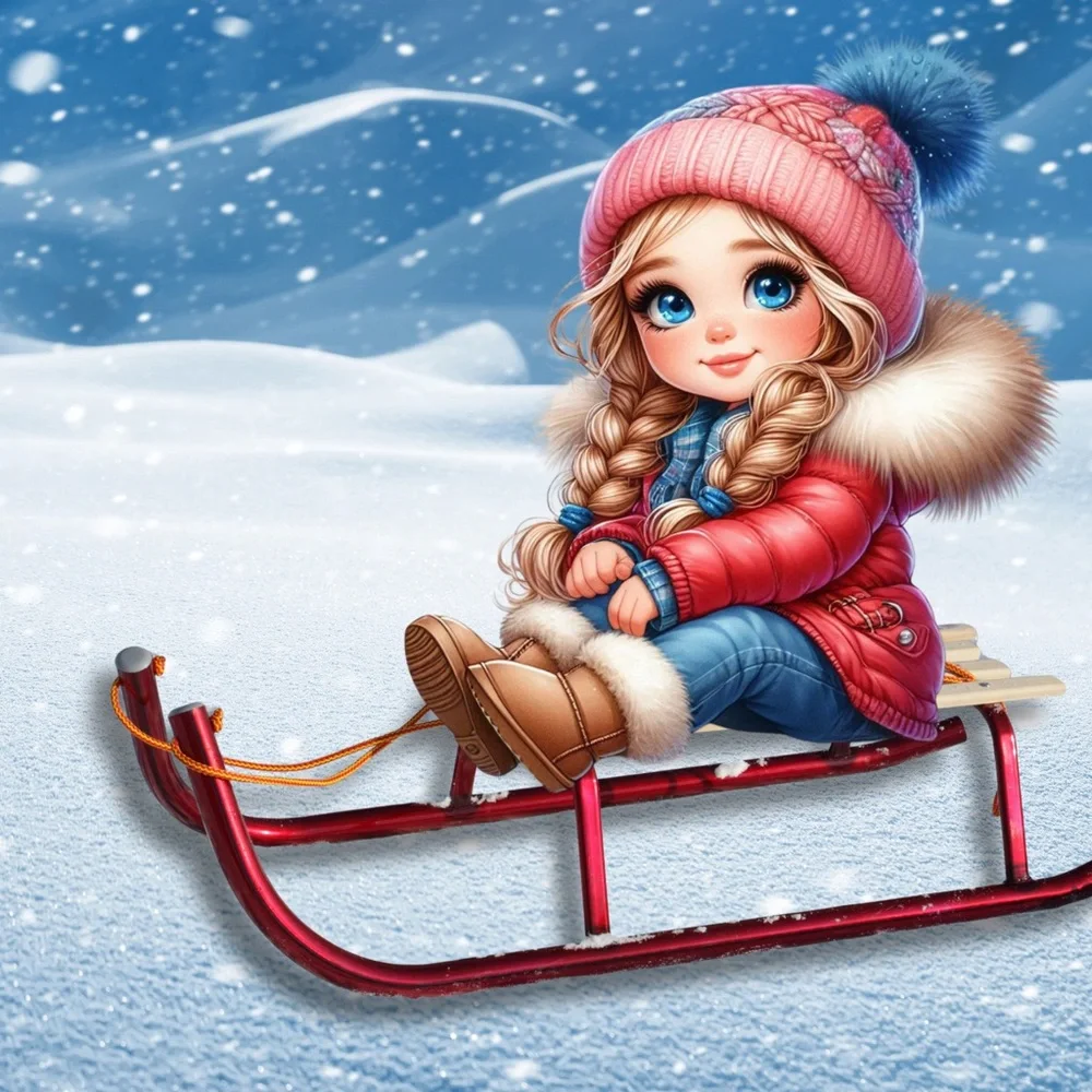Snow Bunny CutiePie 2026 12 Month Calendar Jan-Dec